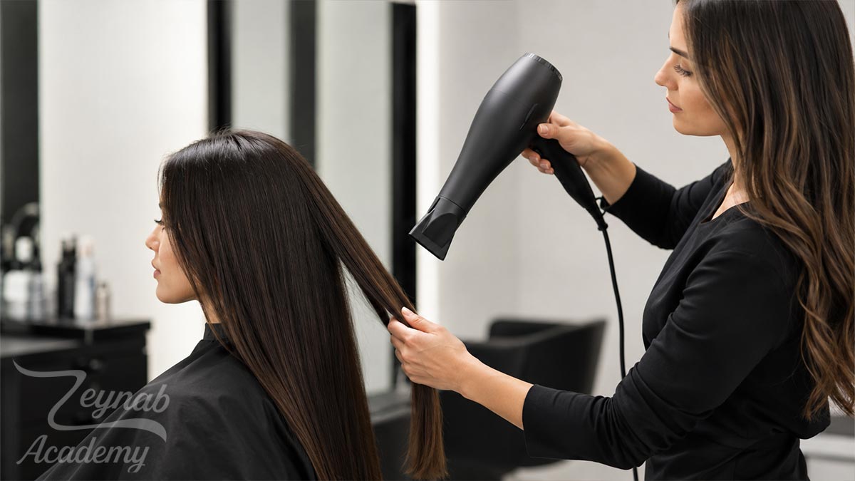 استفاده کنترلشده از حرارت برای موهای کراتینه